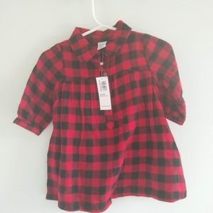 BNWT Buffalo Check Dress. 3-6m.
